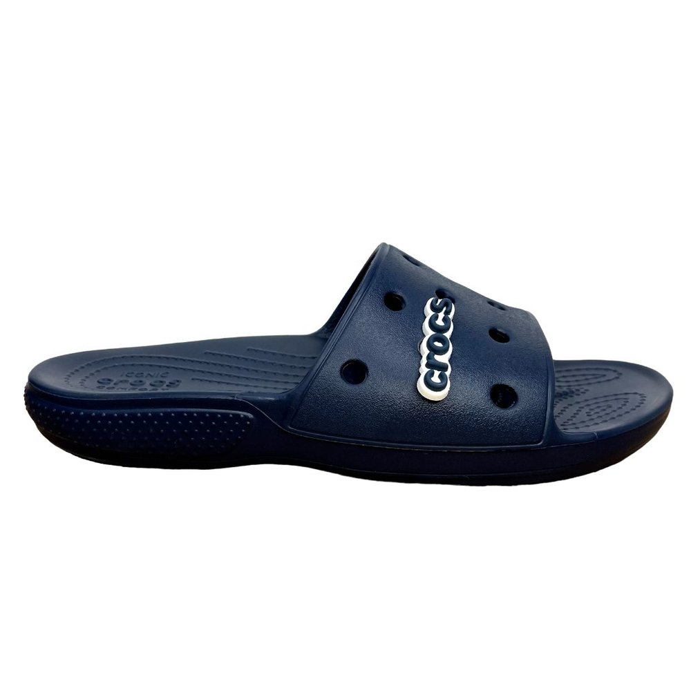 Crocs Womens Slide Sandals Size 8 Navy Water Friendly‎ Lightweight & Comfortable